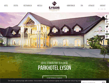 Tablet Screenshot of parkhotellyson.pl
